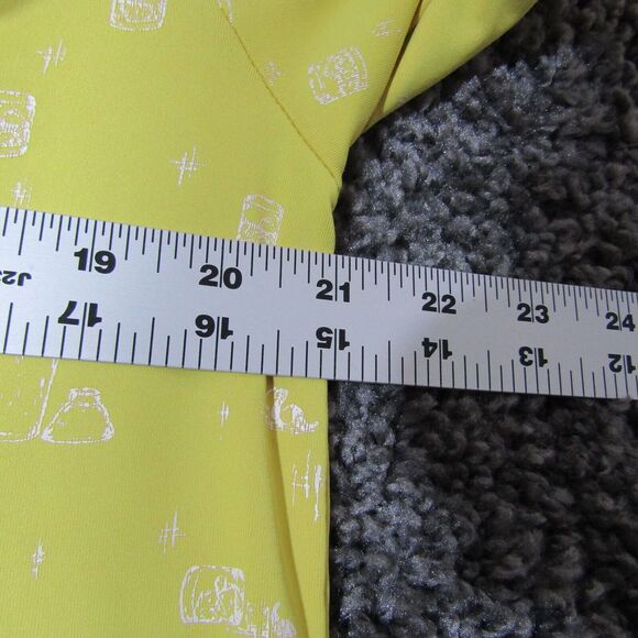 William Murray Polo Shirt Mens M Yellow Off The Rocks Print Stretch BReathable - Picture 4 of 13